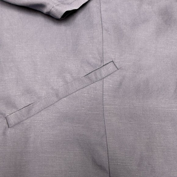 NWT Women's TORRID Night Shade Linen Blend Blazer Ruched Sleeves- Size 4X - Picture 7 of 9